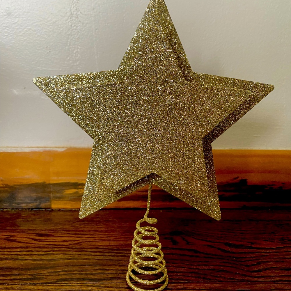 Gold Star Tree Topper NWOT - Picture 2 of 2